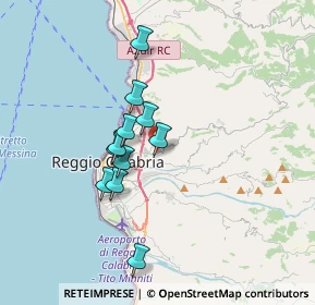 Mappa Via Reggio Campi 2º Tronco dir Barreca, 89126 Reggio di Calabria RC, Italia (3.10455)