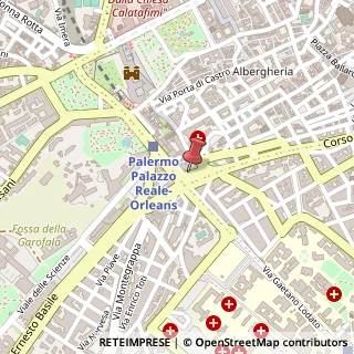 Mappa Corso tukory 274, 90134 Palermo, Palermo (Sicilia)