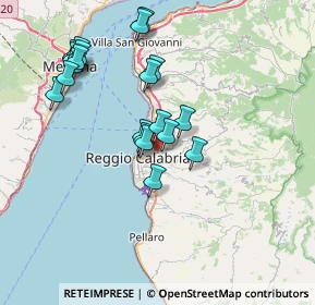 Mappa 89126 Reggio di Calabria RC, Italia (7.9785)