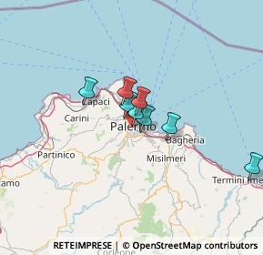 Mappa Via Amba Alagi, 90129 Palermo PA, Italia (27.7425)