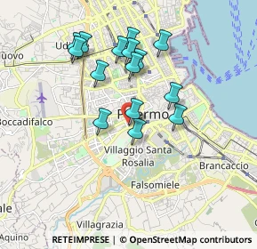 Mappa Via Amba Alagi, 90129 Palermo PA, Italia (1.79333)