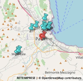 Mappa Via Amba Alagi, 90129 Palermo PA, Italia (2.8575)