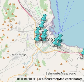 Mappa Via Amba Alagi, 90129 Palermo PA, Italia (2.61)