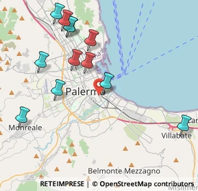 Mappa Via Gabriele Buccola, 90127 Palermo PA, Italia (5.05)