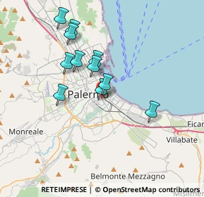 Mappa Via Gabriele Buccola, 90127 Palermo PA, Italia (3.49)