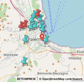 Mappa Via Gabriele Buccola, 90127 Palermo PA, Italia (3.65769)