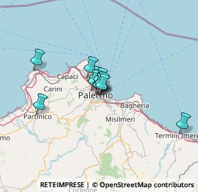 Mappa Via Gabriele Buccola, 90127 Palermo PA, Italia (8.92273)