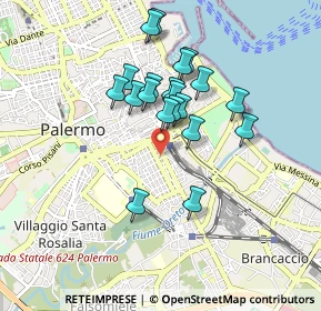 Mappa Via Gabriele Buccola, 90127 Palermo PA, Italia (0.8175)