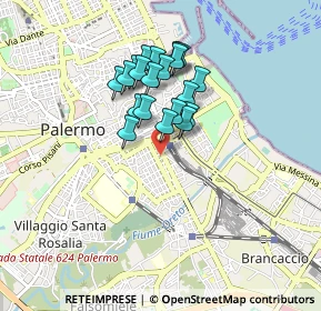 Mappa Via Gabriele Buccola, 90127 Palermo PA, Italia (0.746)