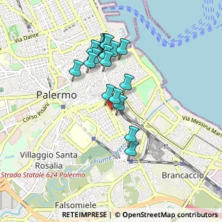 Mappa Via Gabriele Buccola, 90127 Palermo PA, Italia (0.912)