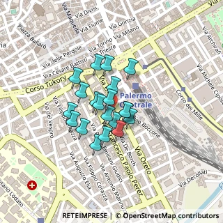 Mappa Via Gabriele Buccola, 90127 Palermo PA, Italia (0.159)