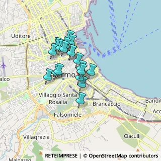 Mappa Via Gabriele Buccola, 90127 Palermo PA, Italia (1.4345)