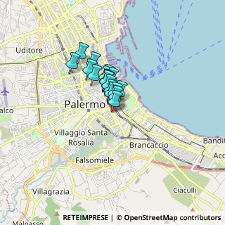 Mappa Via Gabriele Buccola, 90127 Palermo PA, Italia (1.011)