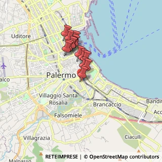 Mappa Via Gabriele Buccola, 90127 Palermo PA, Italia (1.42357)