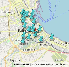 Mappa Via Gabriele Buccola, 90127 Palermo PA, Italia (1.53737)