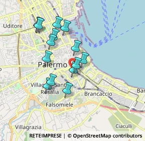 Mappa Via Gabriele Buccola, 90127 Palermo PA, Italia (1.72214)