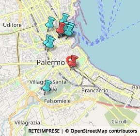 Mappa Via Gabriele Buccola, 90127 Palermo PA, Italia (1.89385)