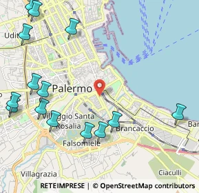 Mappa Via Gabriele Buccola, 90127 Palermo PA, Italia (3.18)