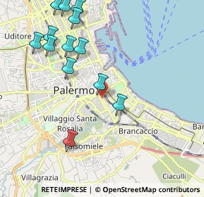 Mappa Via Gabriele Buccola, 90127 Palermo PA, Italia (2.63846)