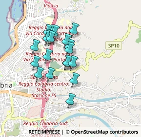 Mappa Via Vecchia Condera, 89126 Reggio di Calabria RC, Italia (0.808)
