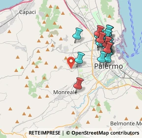 Mappa Via Francesco Emanuele Cangiamila, 90100 Palermo PA, Italia (4.16579)