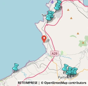 Mappa Via Omero, 90049 Terrasini PA, Italia (6.83917)