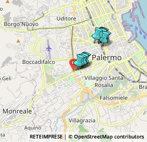 Mappa Via Giuseppe Pollaci, 90129 Palermo PA, Italia (1.435)