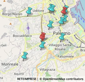 Mappa Via Giuseppe Pollaci, 90129 Palermo PA, Italia (2.31333)