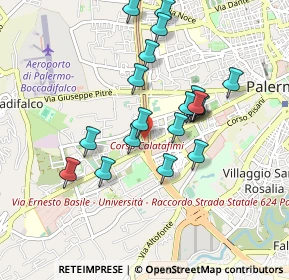 Mappa Via Giuseppe Pollaci, 90129 Palermo PA, Italia (0.9055)