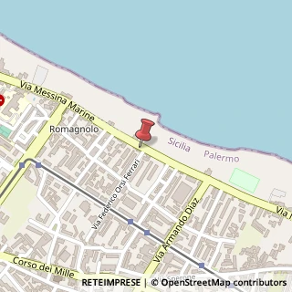Mappa Via messina marine 339, 90123 Palermo, Palermo (Sicilia)