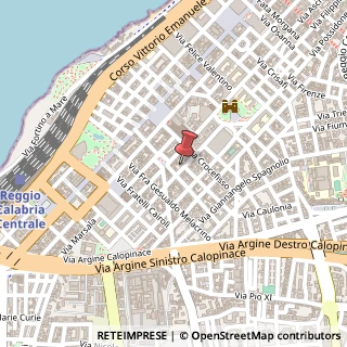 Mappa Via Domenico Muratori, 8, 89125 Reggio di Calabria, Reggio di Calabria (Calabria)