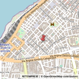 Mappa Via XXI Agosto, 102, 89127 Reggio di Calabria, Reggio di Calabria (Calabria)