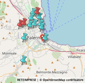 Mappa Via Agostino Gallo, 90127 Palermo PA, Italia (3.99615)