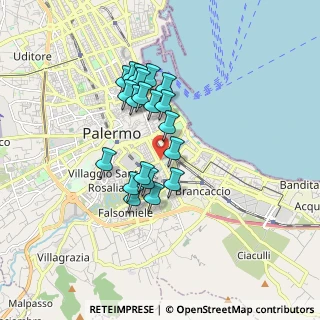 Mappa Via Agostino Gallo, 90127 Palermo PA, Italia (1.5555)