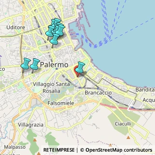 Mappa Via Agostino Gallo, 90127 Palermo PA, Italia (2.60909)