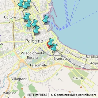 Mappa Via Agostino Gallo, 90127 Palermo PA, Italia (2.75167)