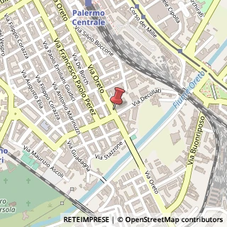 Mappa Via Oreto, 260A, 90127 Palermo, Palermo (Sicilia)
