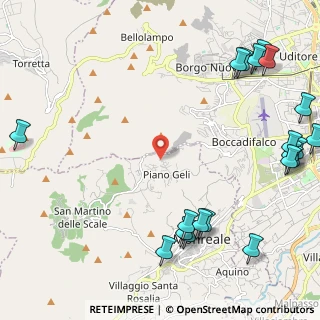 Mappa Via S. Martino, 90046 Piano dei Geli PA, Italia (3.577)