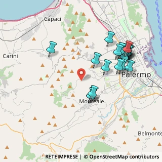 Mappa Via S. Martino, 90046 Piano dei Geli PA, Italia (4.6135)