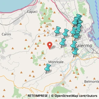 Mappa Via S. Martino, 90046 Piano dei Geli PA, Italia (5.21133)