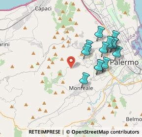 Mappa Via San Martino, 90046 Monreale PA, Italia (4.08214)