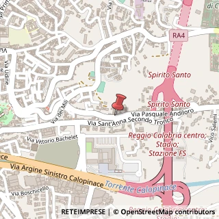 Mappa Via Pasquale Andiloro,  71, 89128 Reggio di Calabria, Reggio di Calabria (Calabria)