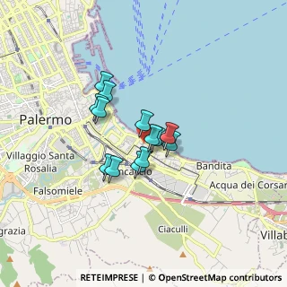 Mappa Via Alagna Giacomo, 90123 Palermo PA, Italia (1.23385)