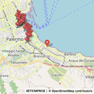 Mappa Via Alagna Giacomo, 90123 Palermo PA, Italia (3.10929)