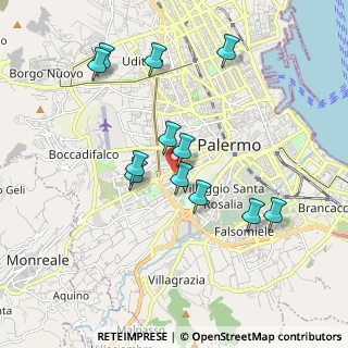 Mappa Via Alfredo Cuscina', 90129 Palermo PA, Italia (1.9625)