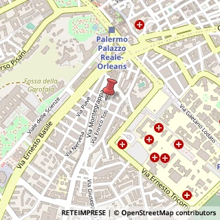 Mappa Via Morozzo della Rocca,  5, 90128 Palermo, Palermo (Sicilia)