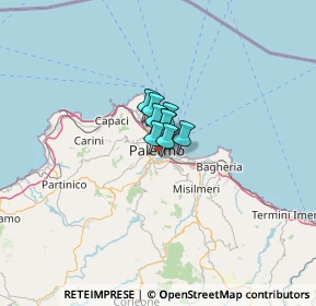 Mappa Via Enrico Toti, 90127 Palermo PA, Italia (17.74)