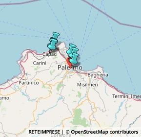 Mappa Via Giuseppe Basile, 90127 Palermo PA, Italia (45.0435)