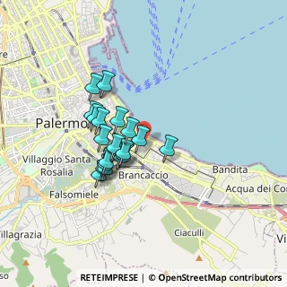 Mappa Via Miloro Santa, 90123 Palermo PA, Italia (1.5)