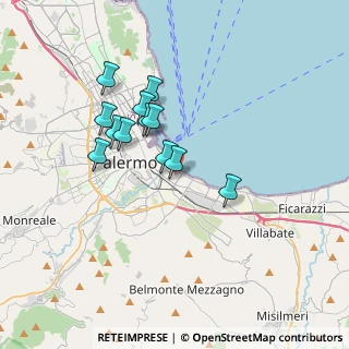 Mappa Via Miloro Santa, 90123 Palermo PA, Italia (3.245)
